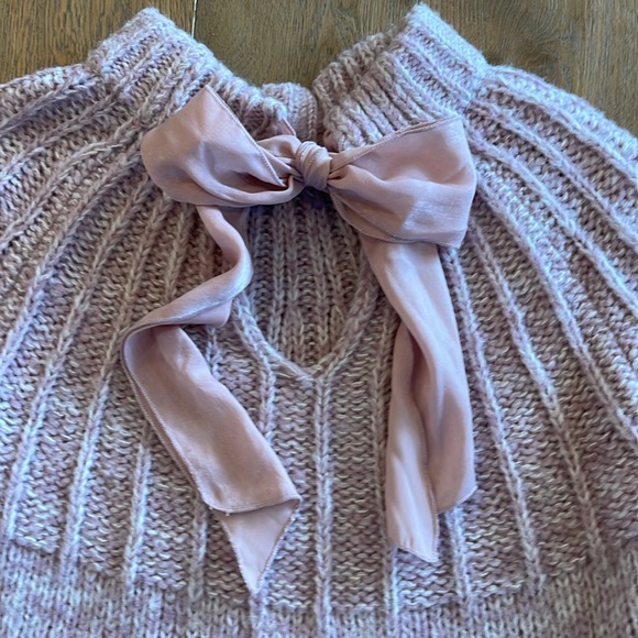 Anthropologie Moth Lavender Bow Back Sweater - M - Picture 7 of 10